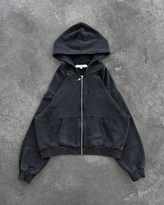 BRIGHT STAR ZIPUP BLACK