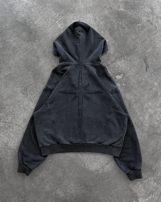 BRIGHT STAR ZIPUP BLACK