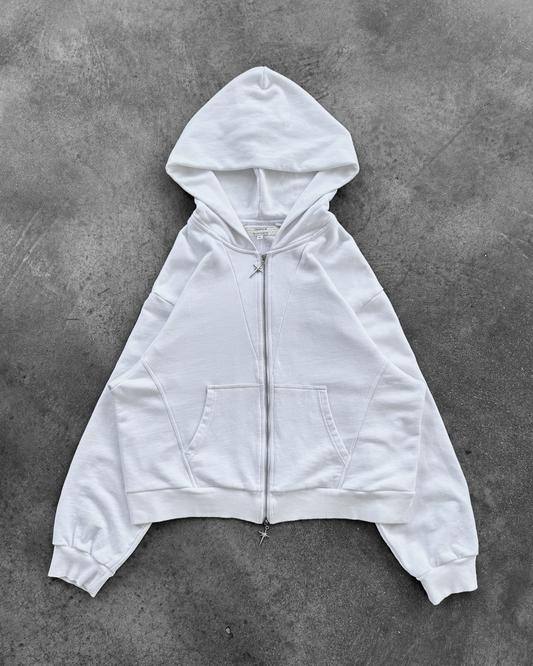 PURE WHITE BRIGHT STAR ZIPUP