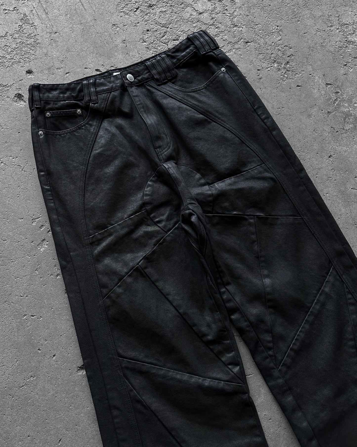STAINED GLASS WAXED DENIM