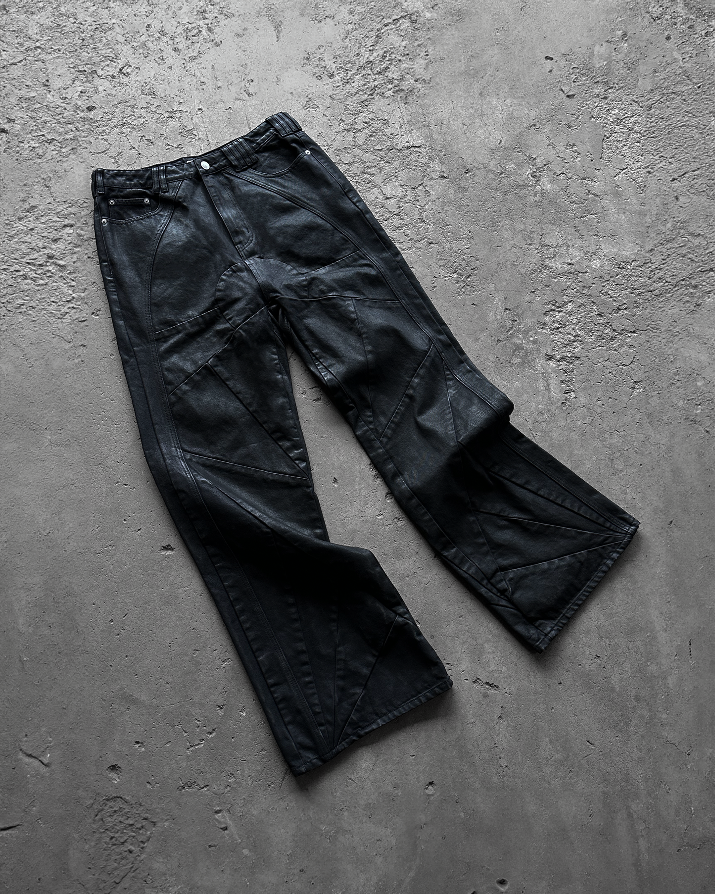 STAINED GLASS WAXED DENIM