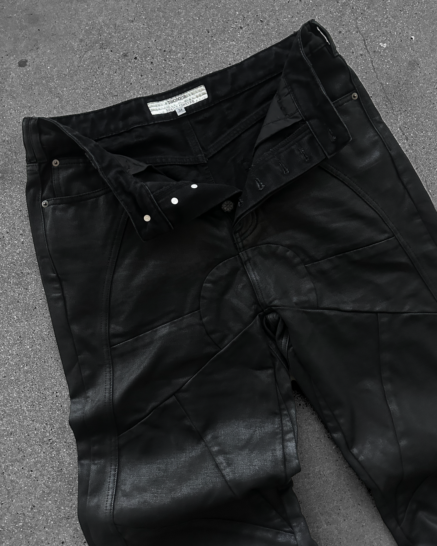 STAINED GLASS WAXED DENIM